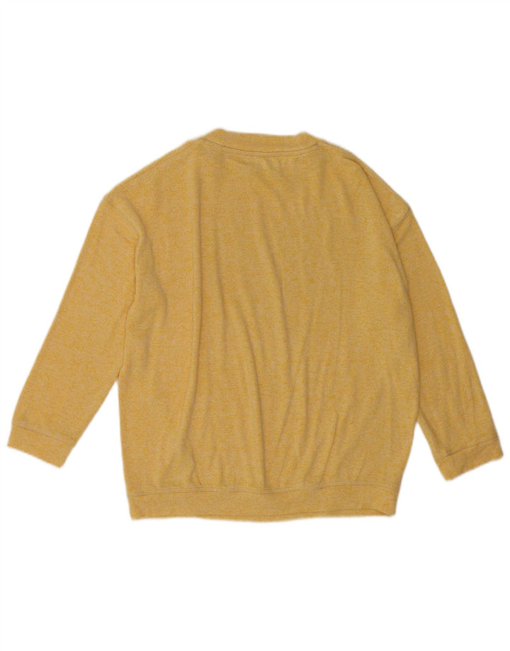 Marks & Spencer Dame Oversized bluse Top UK 10 Small Yellow Flecked