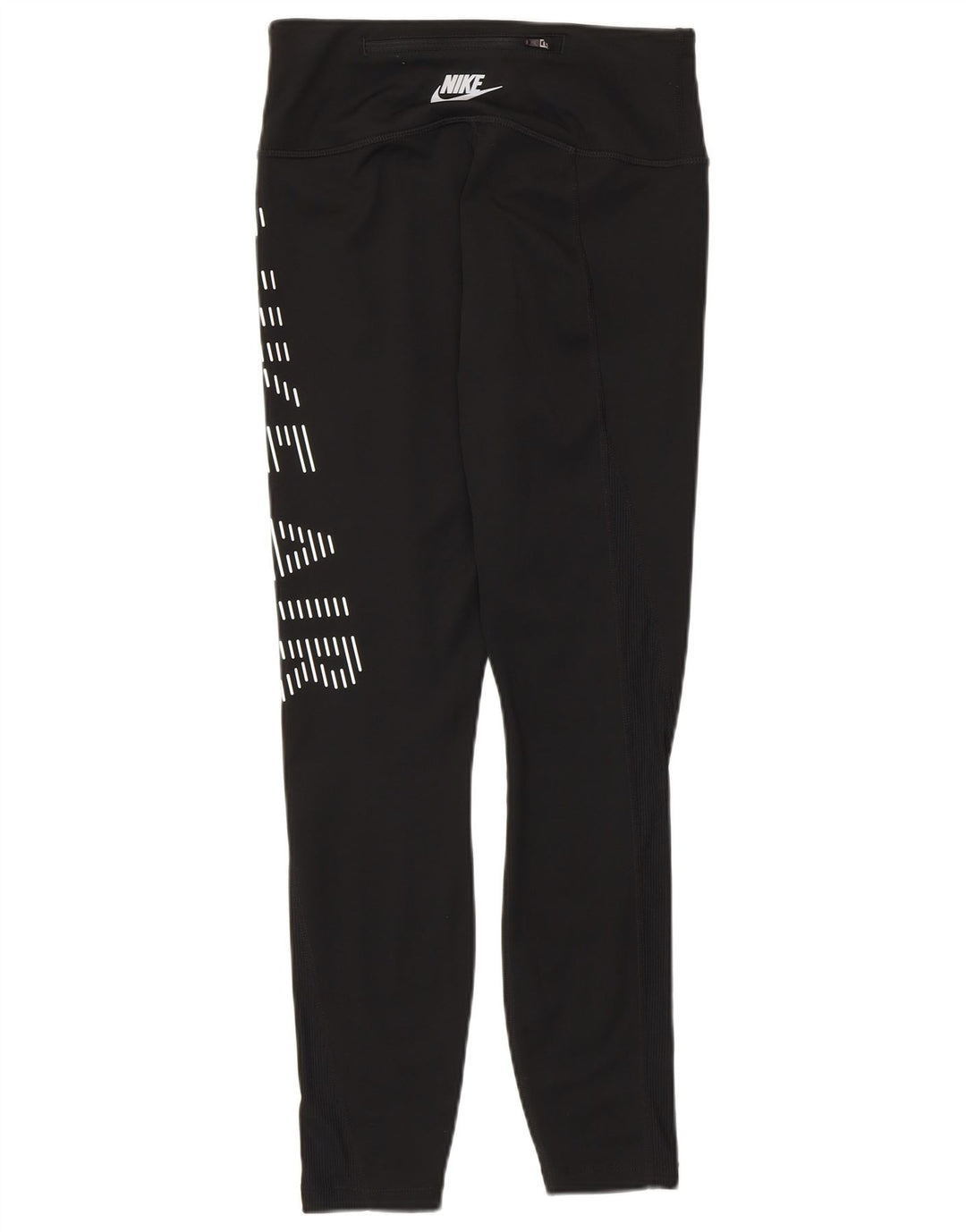 Nike Dame Dri Fit Grafiske Leggings UK 8 Lille Sort