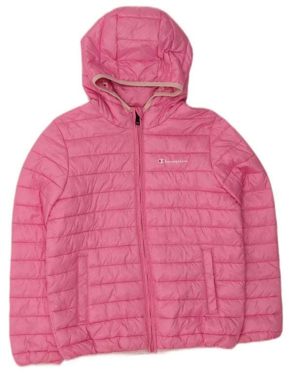 Champion Piger hættejakke 11-12 år Stor Pink Polyester