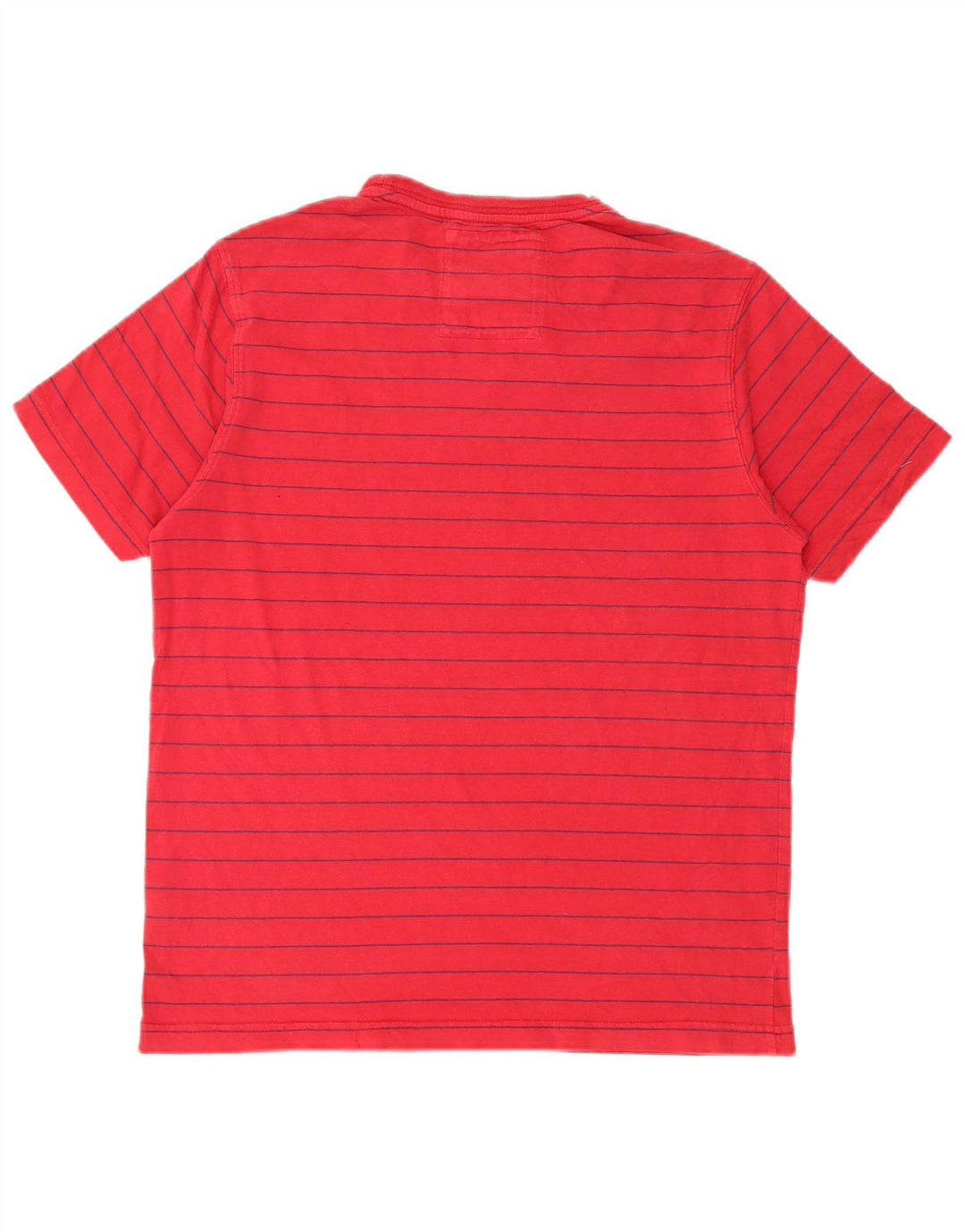 Besætningstøj Herre T-shirt Top Medium rødstribet bomuld