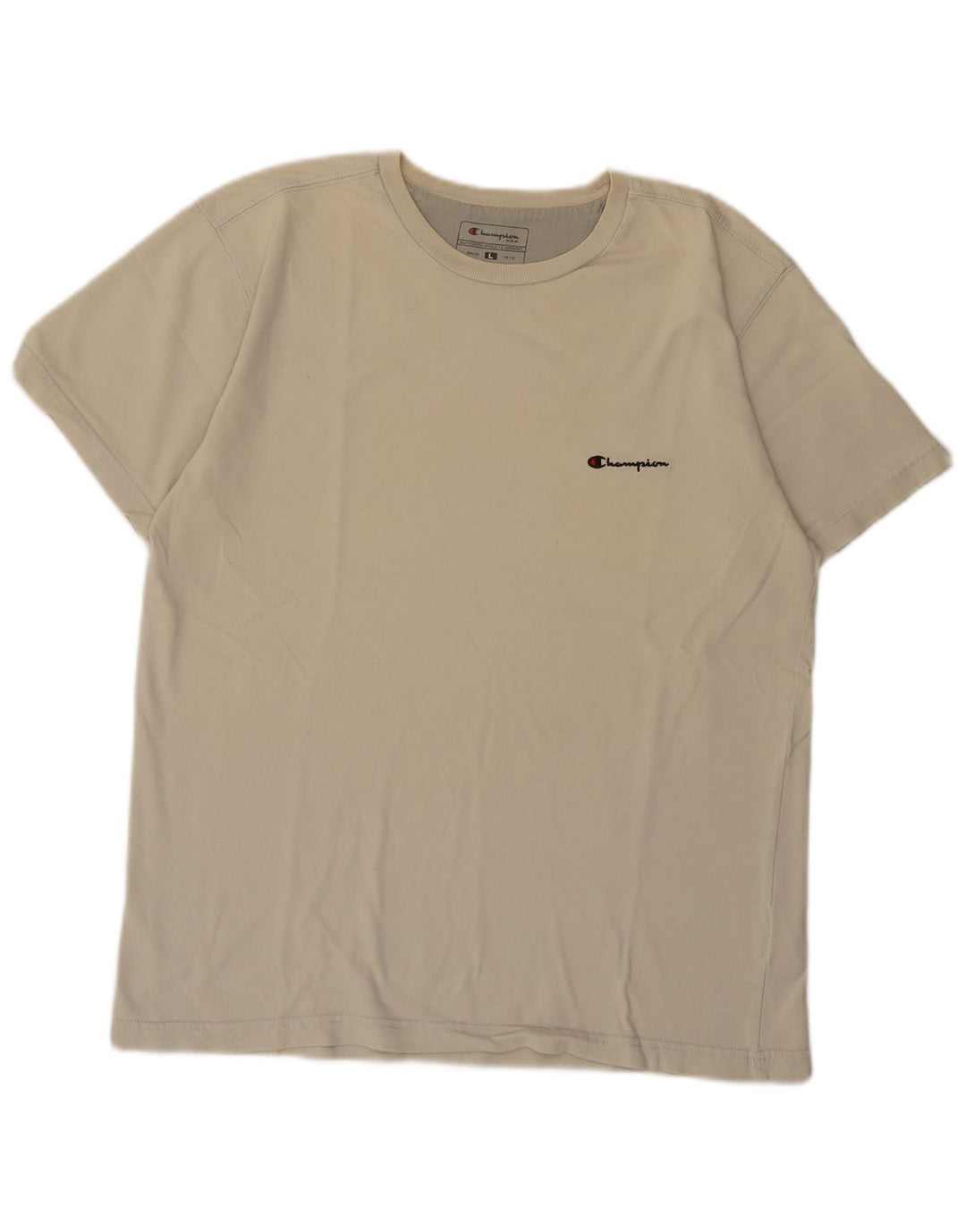 Champion Herre T-Shirt Top Stor Beige Bomuld