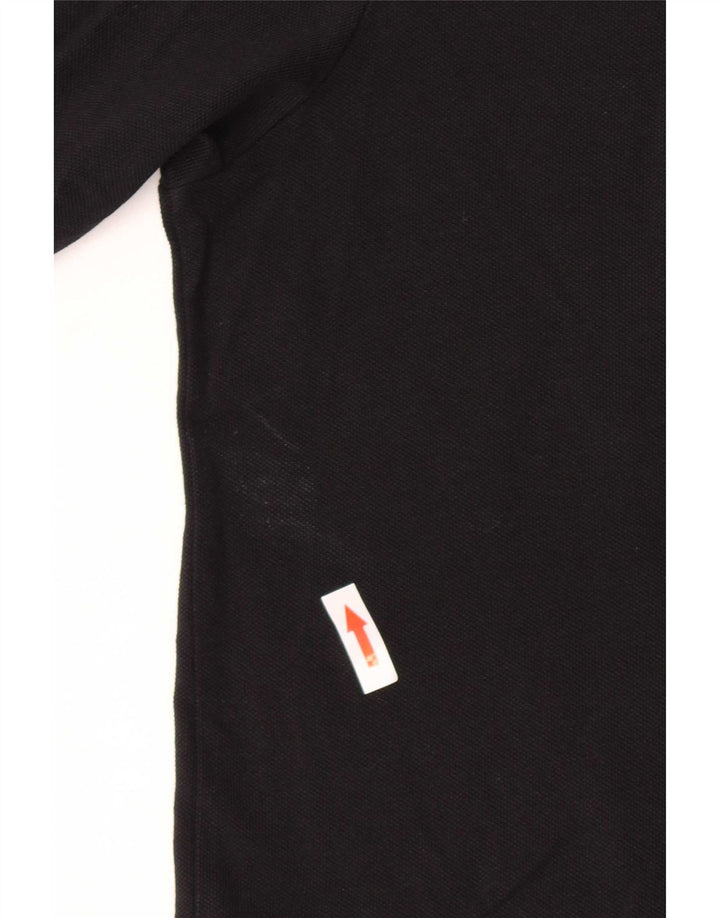 Kappa Herre grafisk poloshirt Lille sort bomuld