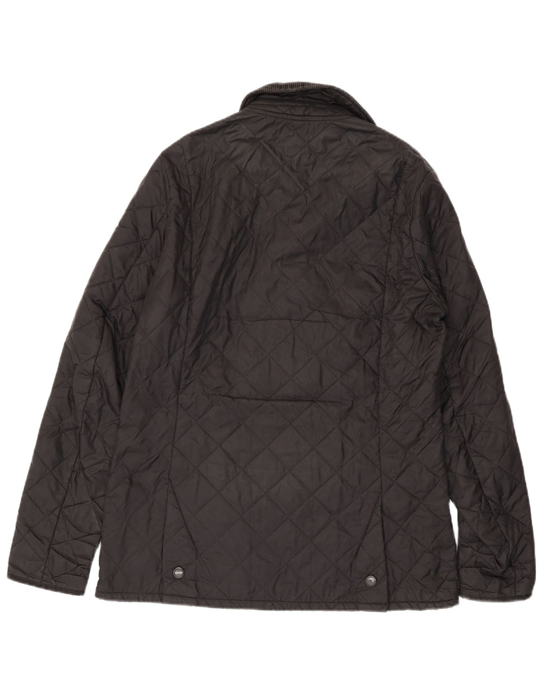 BARBOUR Mens Quilted Jacket UK 38 Medium Black Polyester