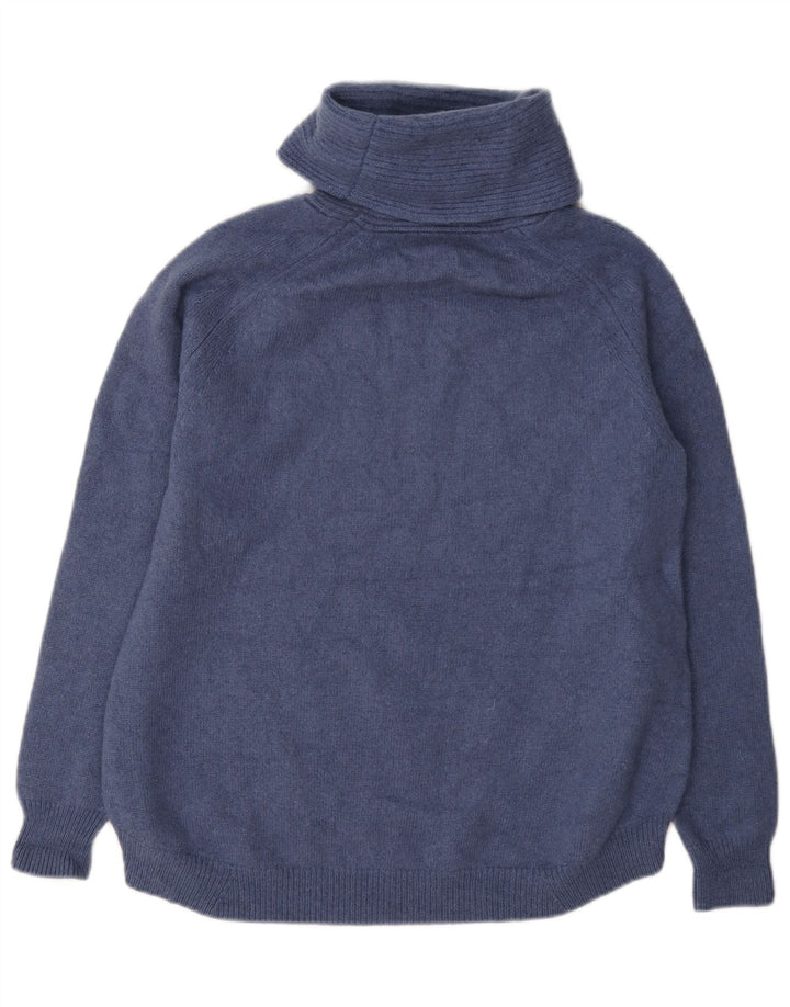 Massimo Dutti Dame Rullehals Sweater UK 10 Lille Blå
