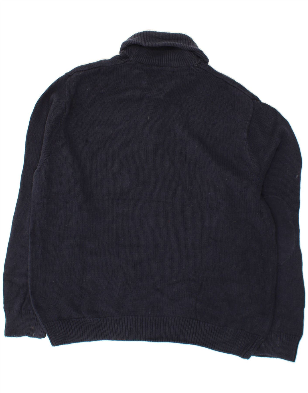 CHAPS Mens Shawl Neck Jumper Sweater XL Navy Blue Cotton Vintage Chaps and Second-Hand Chaps from Messina Hembry 