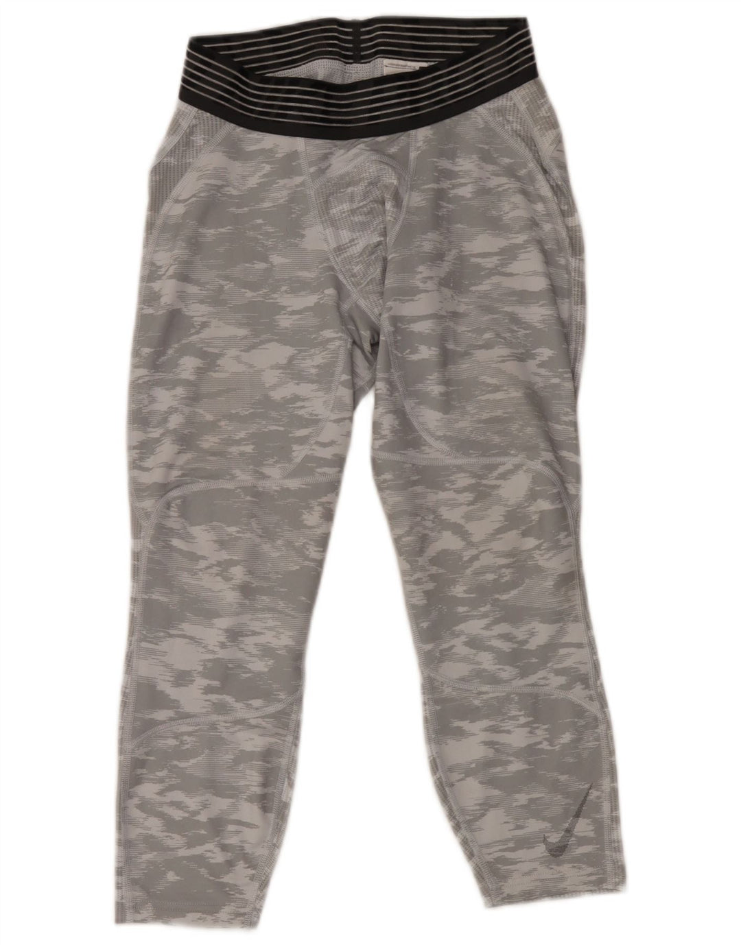 Nike Herre Dri Fit Leggings Medium Grey Camouflage Polyester