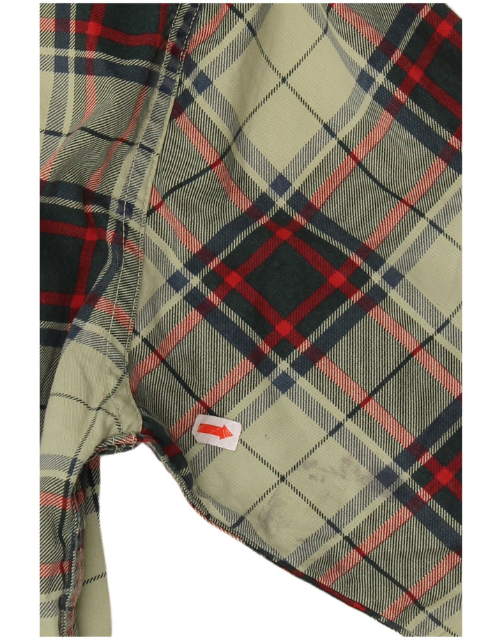 Superdry Herre Ternet Slim Fit Flanellskjorte Stor Grøn Plaid