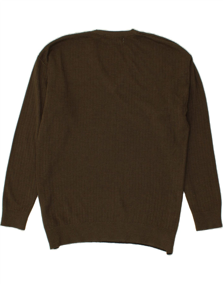 MARC MALOU Mens V-Neck Jumper Sweater UK 42 Large Green Vintage Marc Malou and Second-Hand Marc Malou from Messina Hembry 