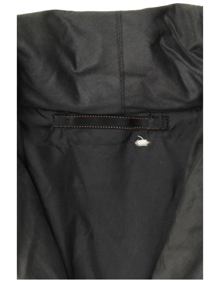 VINTAGE Dame Loose Fit Windbreaker Coat UK 20 2XL Sort Animal Print