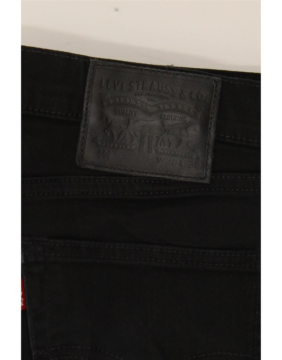 Levi's Herre 508 Regular Tapered Jeans W30 L30 Sort Bomuld