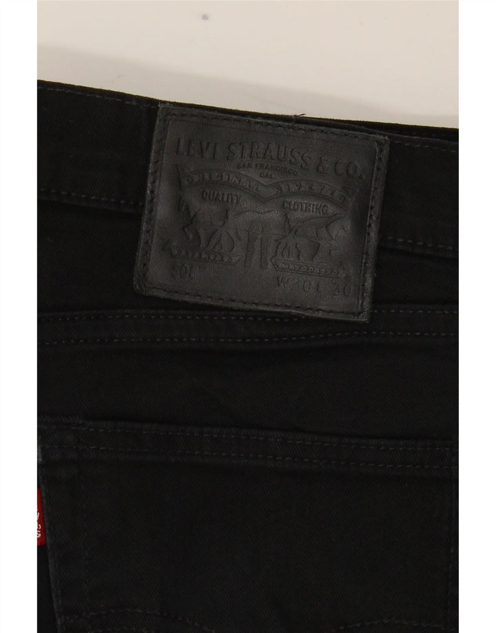 Levi's Herre 508 Regular Tapered Jeans W30 L30 Sort Bomuld