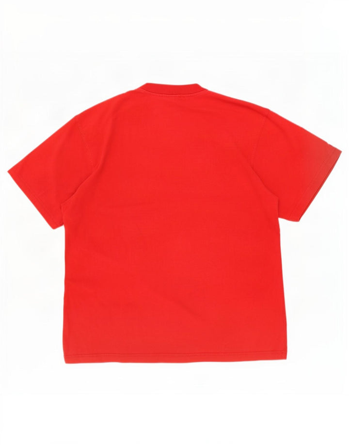 Fila Herre Grafisk T-Shirt Top XL Rød Bomuld