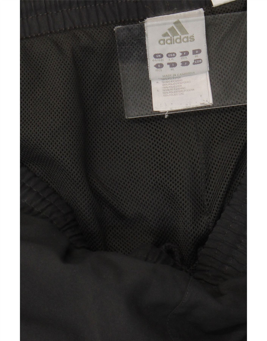 ADIDAS Træningsdragtsbukser til mænd UK 44/46 Large Grå Polyester