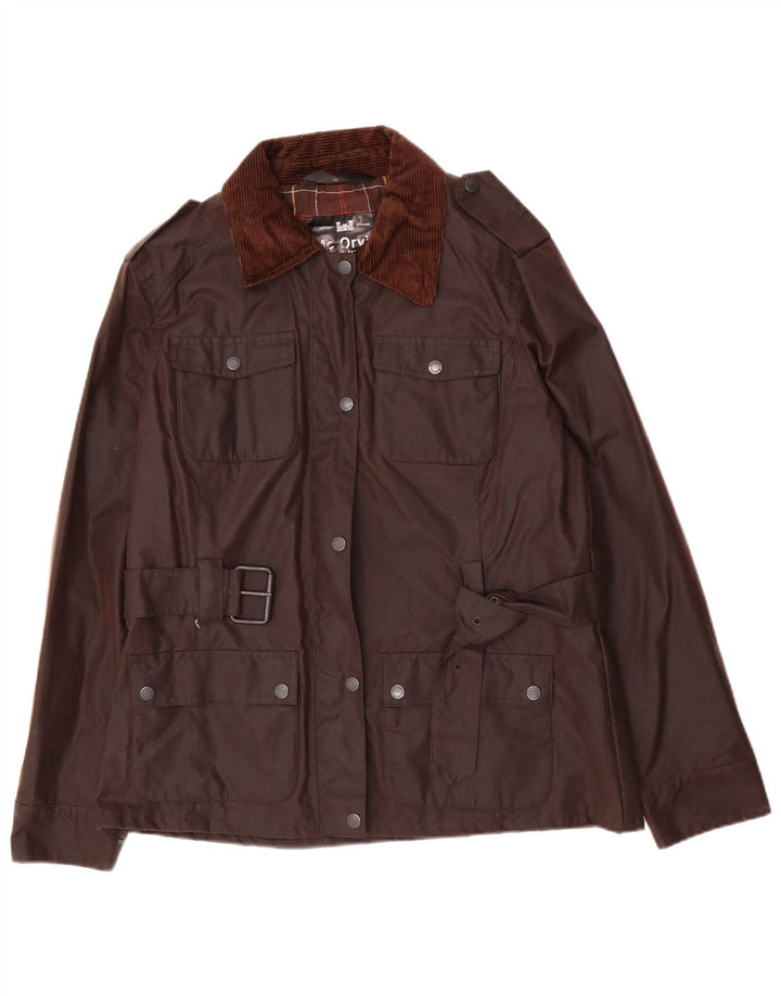 MC Orvis Dame Vokset Bomuldsjakke IT 40/42 Medium Brun Bomuld