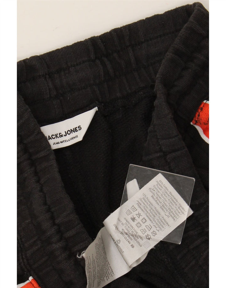 JACK & JONES Grafiske sportsshorts til mænd Medium Sort Colourblock Bomuld