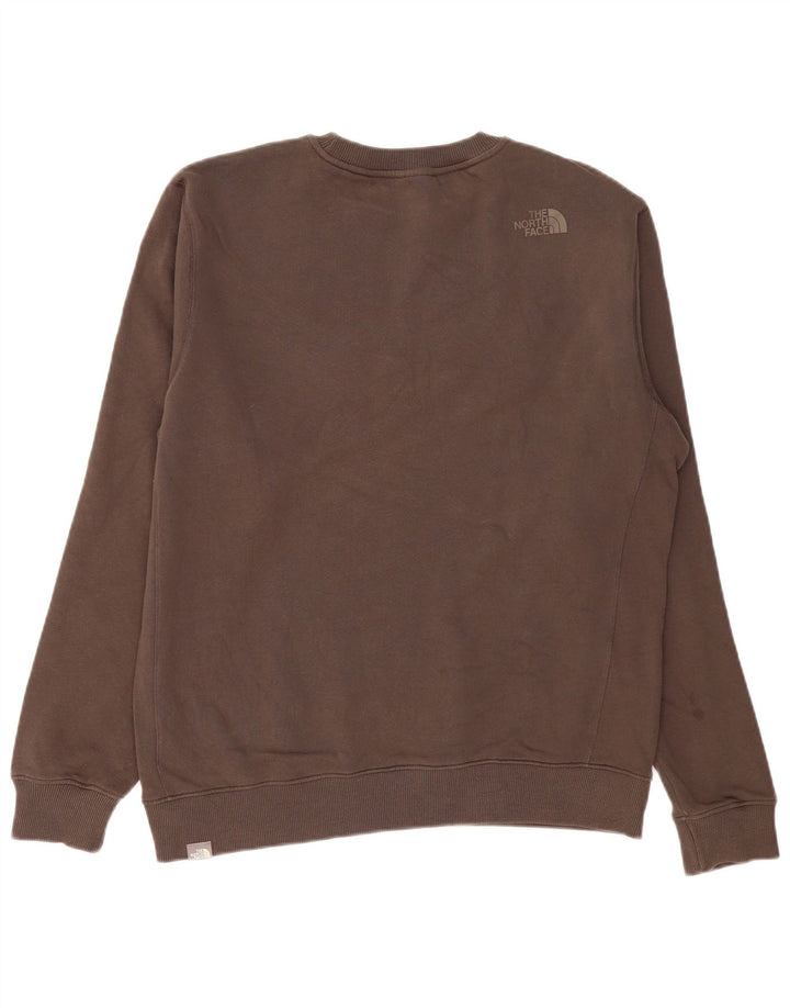 The North Face Herre Grafisk Sweatshirt Jumper Stor Brun Bomuld