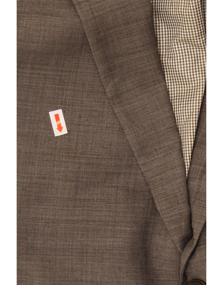 TOMMY HILFIGER Herre 2-knaps blazerjakke UK 46 3XL Grå Uld