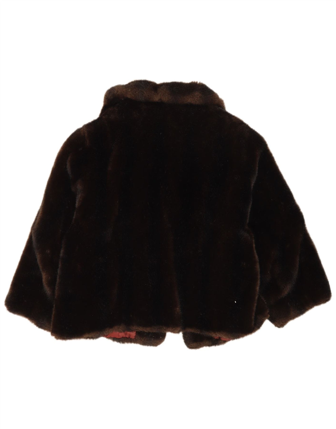 Tissavel Womens Open Faux Fur Jacket UK 14 Medium Brun Akryl