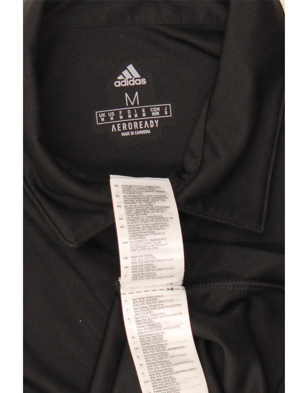 Adidas Aeroready Polo Shirt Medium Sort Polyester til mænd