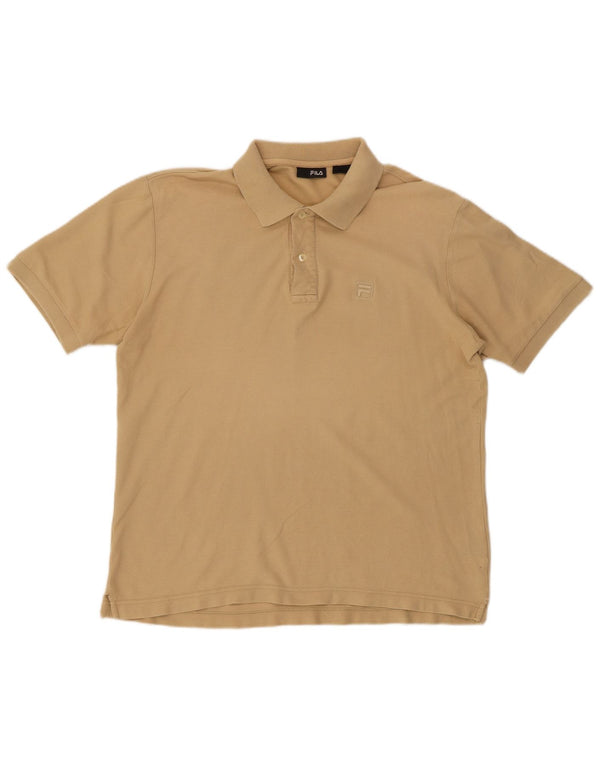 Fila Herre kortærmet Regular Fit Polo Shirt Medium Beige