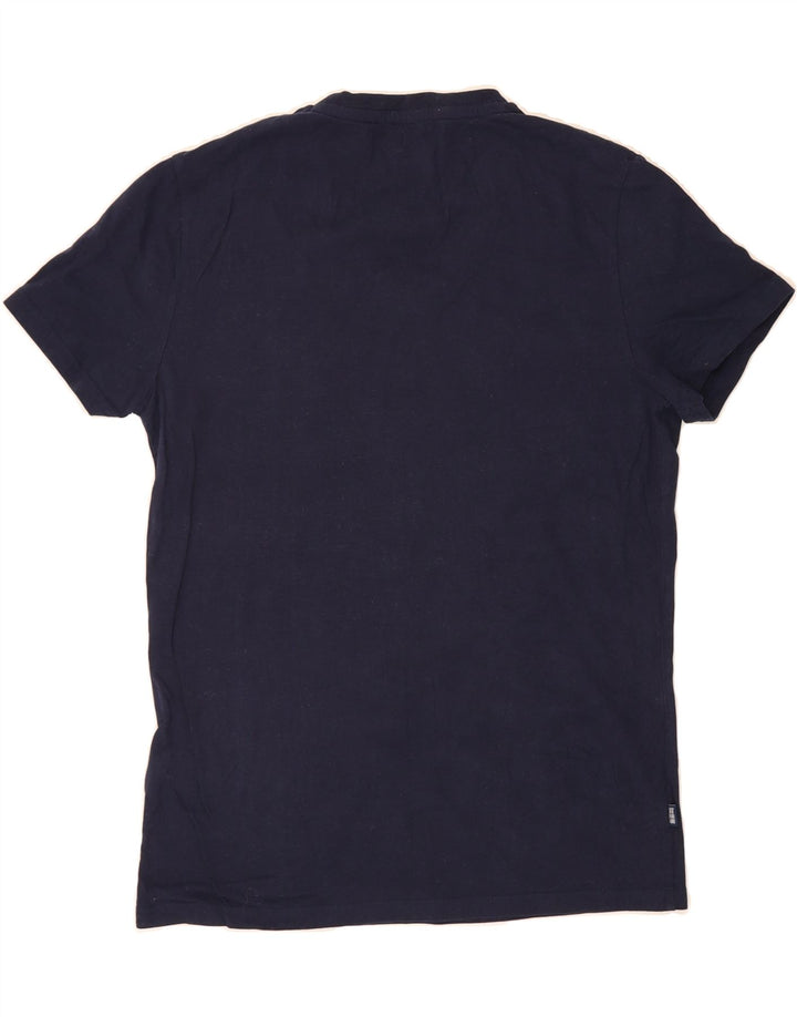 SUPERDRY Mens T-Shirt Top Medium Navy Blue Cotton Vintage Superdry and Second-Hand Superdry from Messina Hembry 
