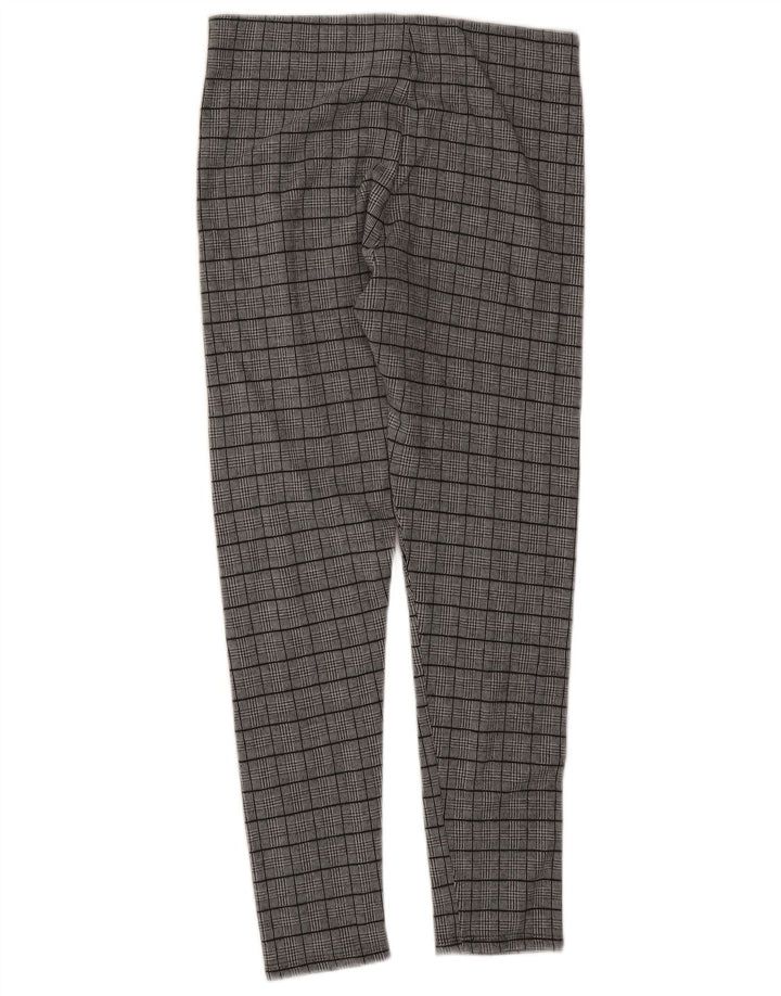 Zara Dame Leggings UK 18 XL Grå Houndstooth