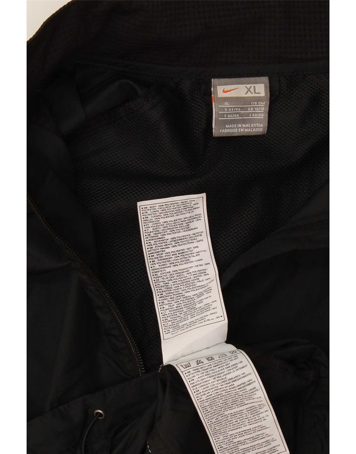 Nike træningsdragt topjakke til kvinder UK 16/18 XL sort polyester
