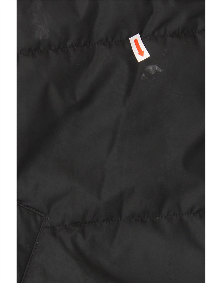 ADIDAS Womens Oversized Padded Gilet UK 10 Small Black Polyester