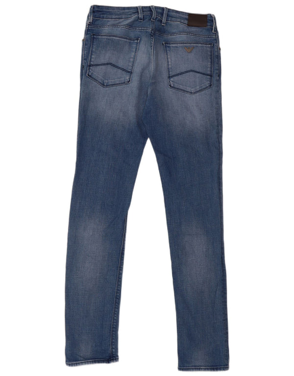 Armani Boys Slim Jeans 14-15 år W30 L32 Blå Bomuld
