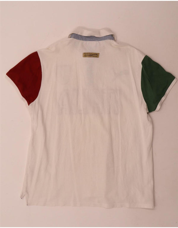 Puma Herre Italia Grafisk Polo Shirt XL Hvid Colourblock