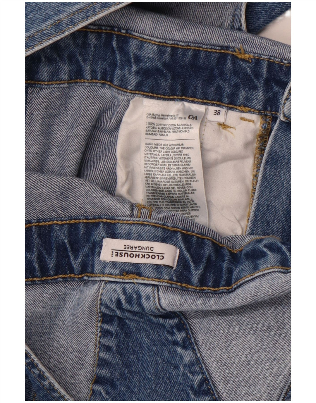 CLOCK HOUSE Damebukser tilspidsede jeans EU 38 Medium W30 L28 Blå