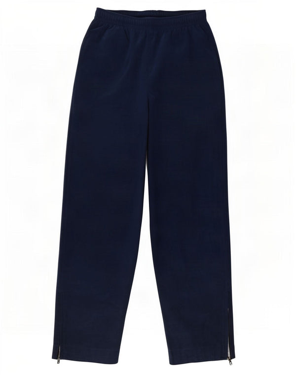 AUSTRALIAN L'ALPINA Womens Velour Tracksuit Trousers IT 46 Large Navy Blue