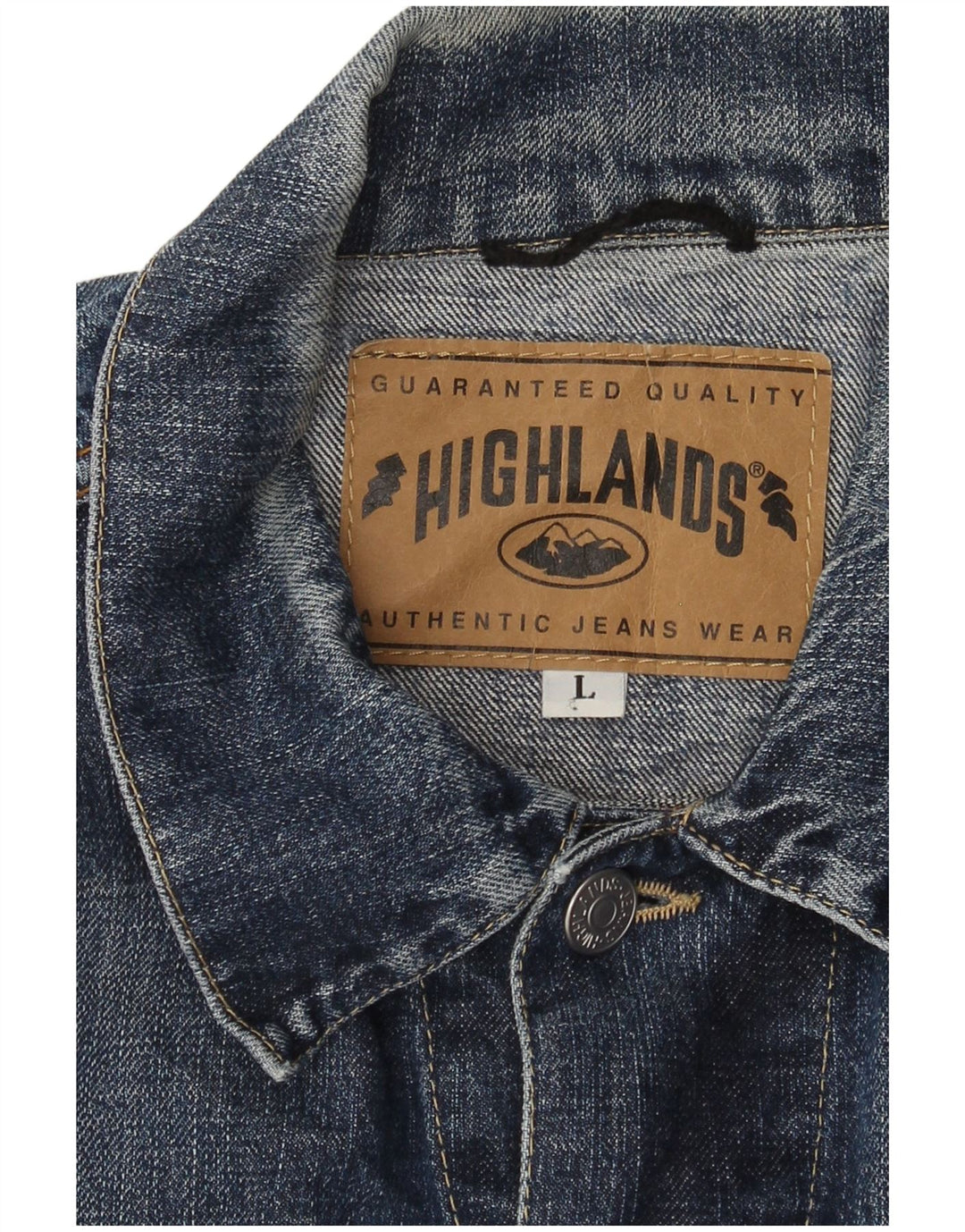 Highland Herre denimjakke UK 40 Large Blue