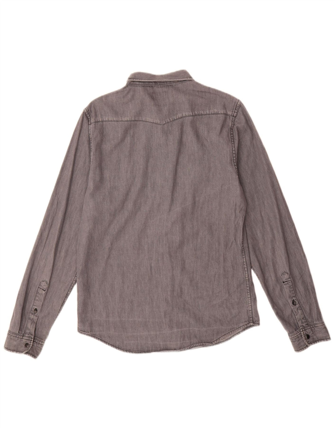 Lee Denimskjorte til mænd mellemgrå bomuld