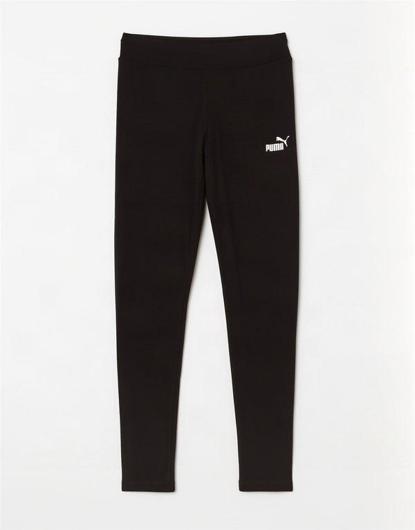 Puma Dame Leggings UK 12 Medium Sort Bomuld