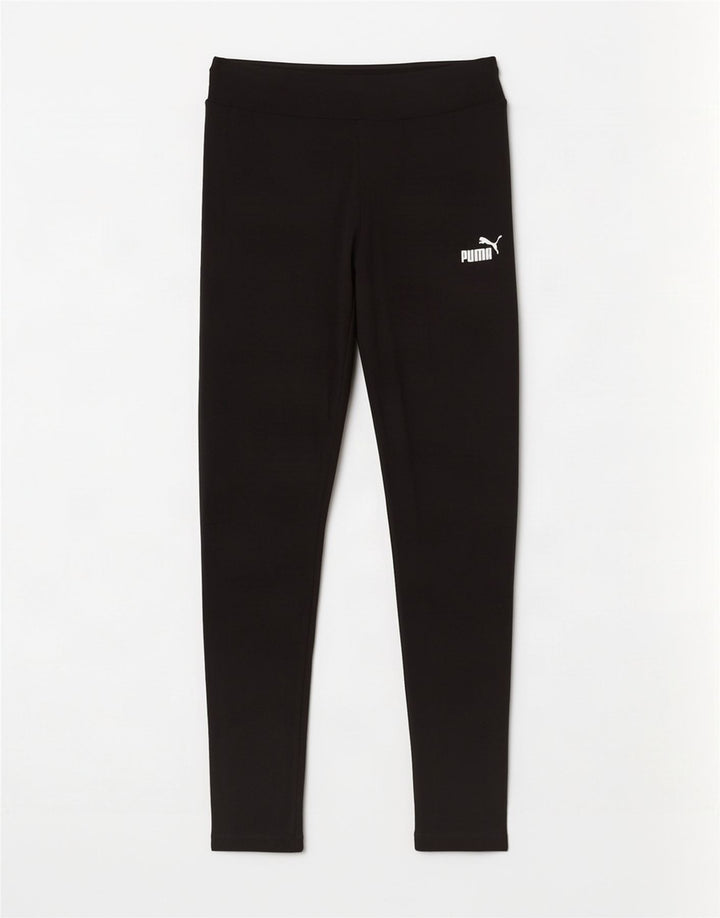 Puma Dame Leggings UK 12 Medium Sort Bomuld