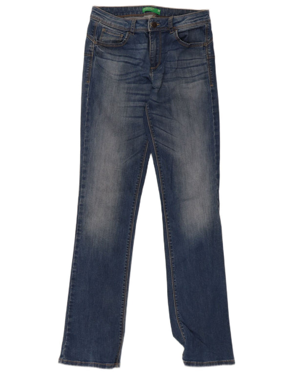 Benetton Dame Slim Jeans W28 L32 Blå