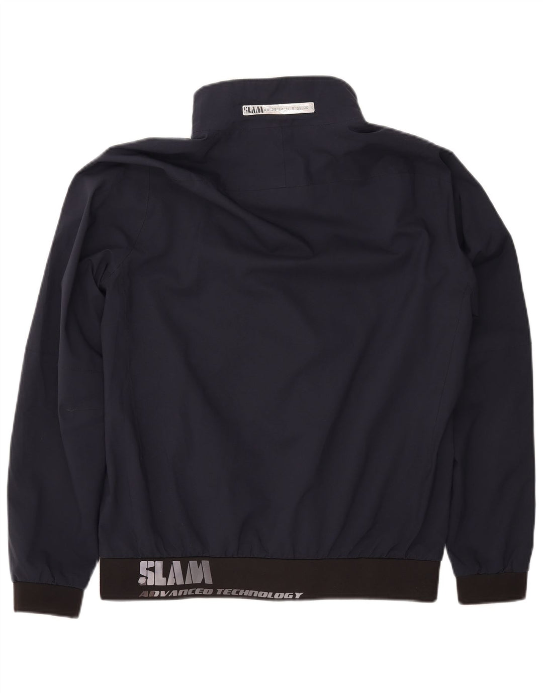 SLAM Herre Grafisk Bomber Jacket UK 40 Large Navy Blue Polyester