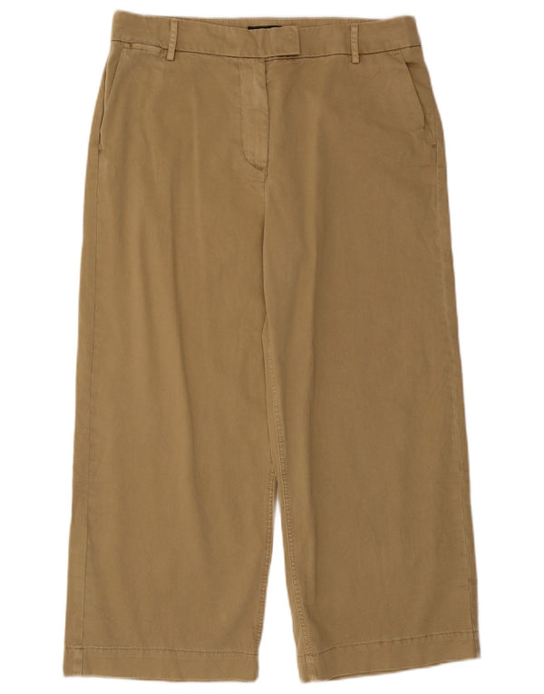 J. Crew Womens Crop Straight Casual Bukser US 12 Large W34 L24 Beige