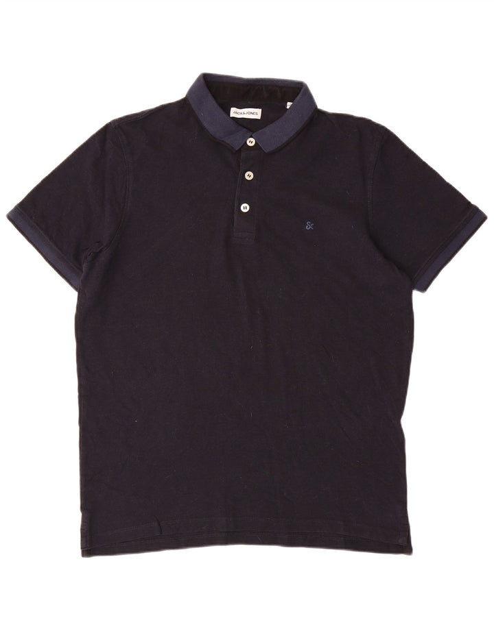 Jack & Jones herre poloshirt Stor marineblå farveblok