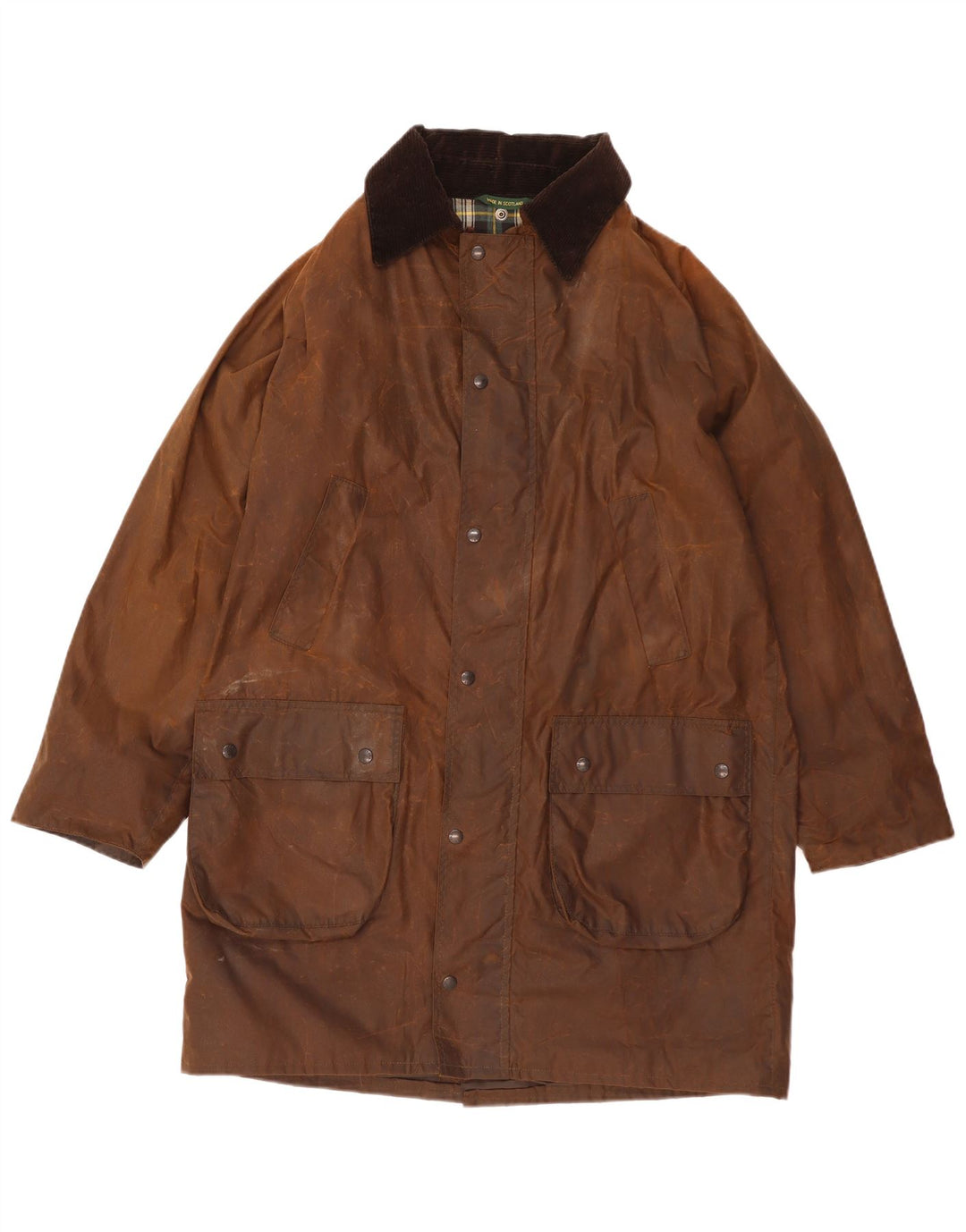Caber Classics Herre vokset bomuldsjakke UK 38 Medium Brun Bomuld