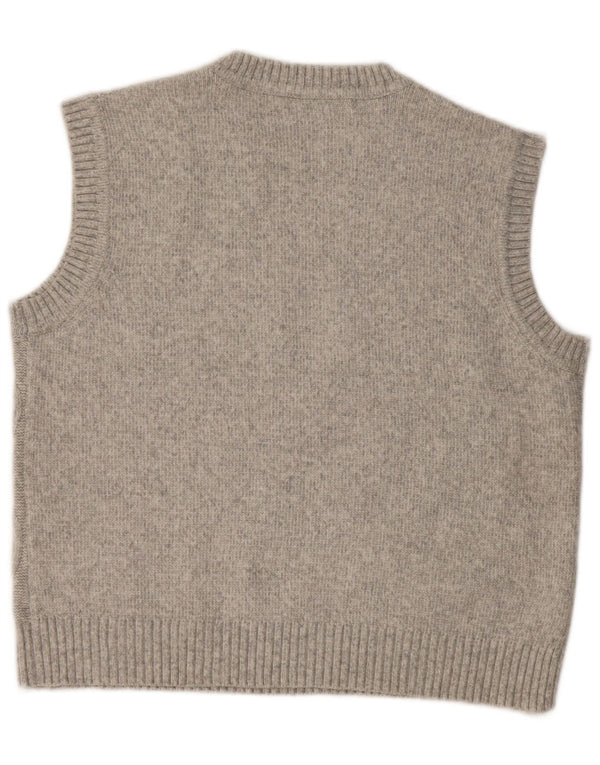 Marks & Spencer Dame Vest Tank Top UK 14 Medium Grå Polyester