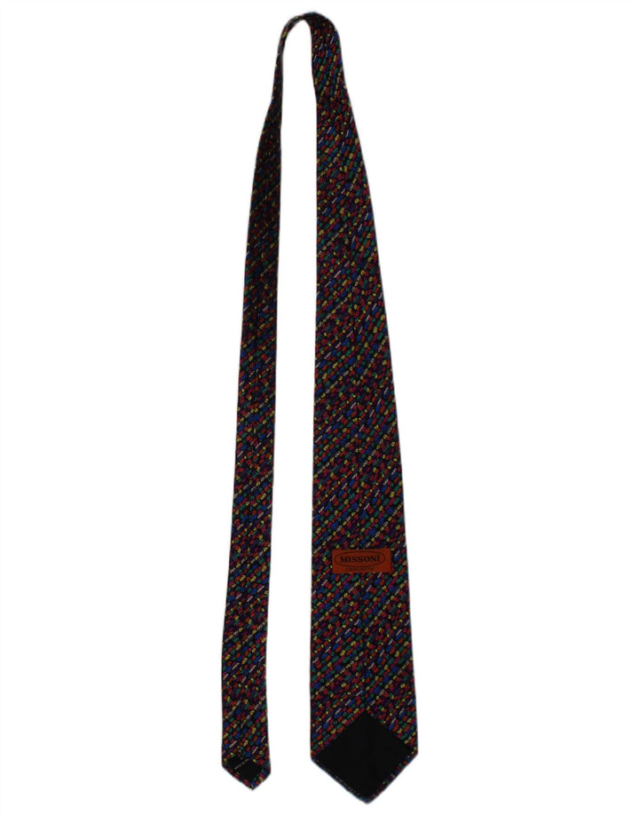 Missoni Mens Cravatte Tie One Size L55 Flerfarvet geometrisk designer