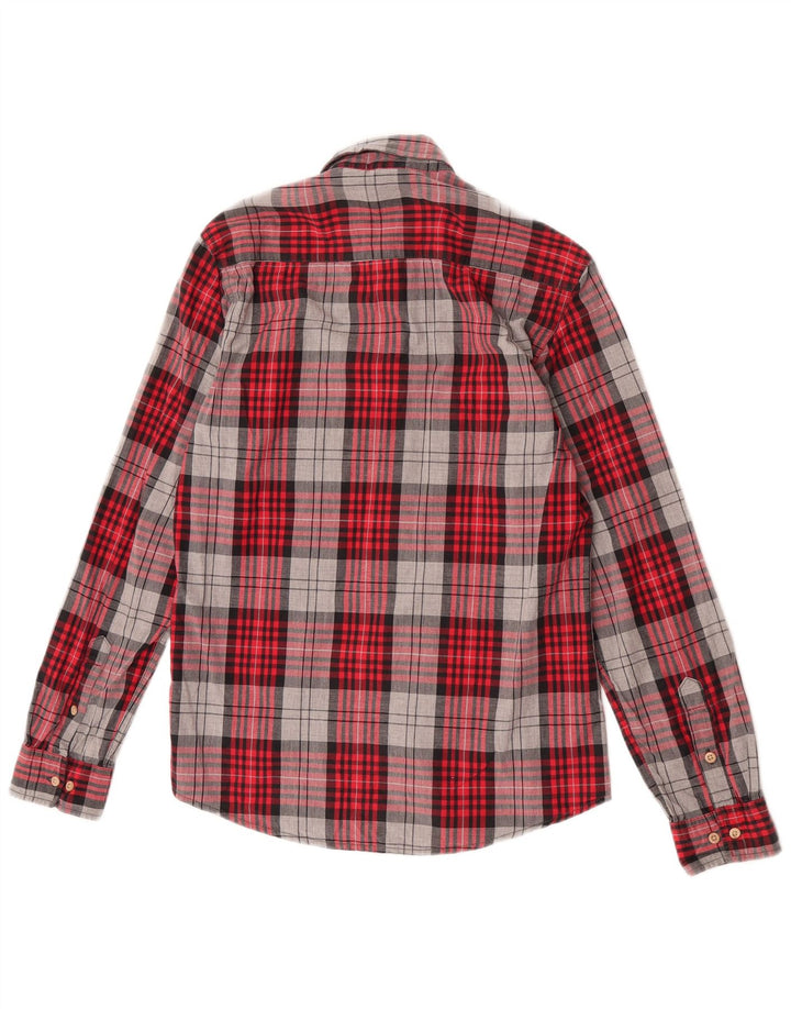 Jack & Jones herre flannel skjorte lille rød ternet bomuld