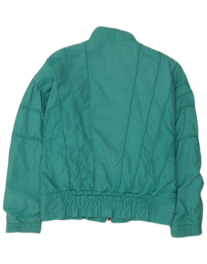 Gigi Rizzi Dame Bomber Jacket IT 44 Medium Turkis Bomuld