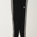 ADIDAS Womens Leggings UK 10 Small Black Cotton Vintage Adidas and Second-Hand Adidas from Messina Hembry 
