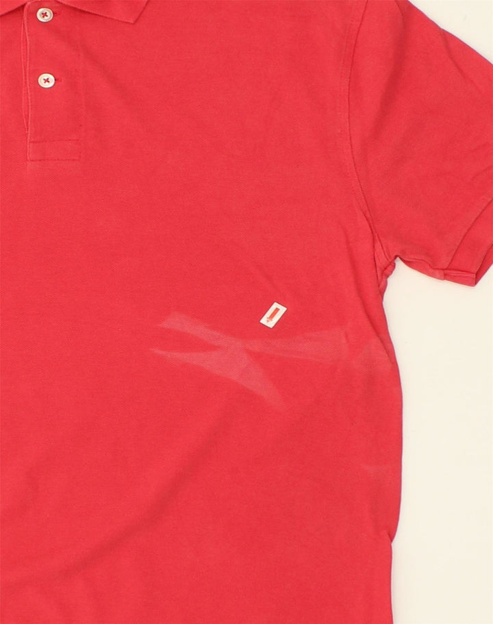 J. CREW Mens Classic Fit Polo Shirt Medium Red Cotton | Vintage J. Crew | Thrift | Second-Hand J. Crew | Used Clothing | Messina Hembry 