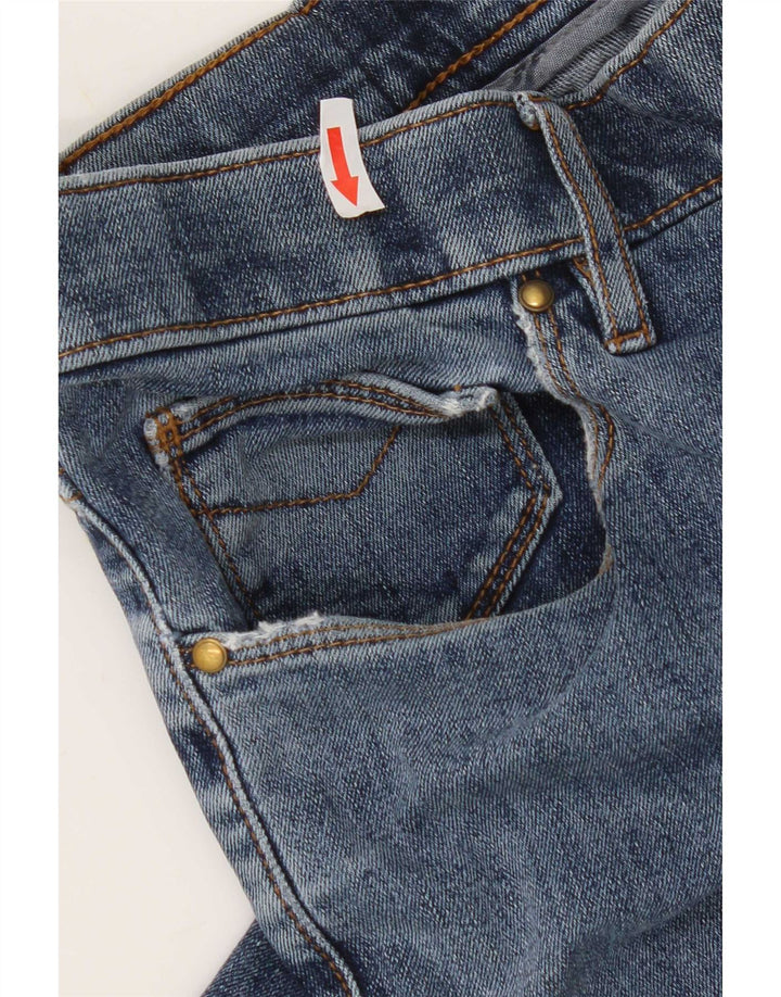 Marks & Spencer Herre Regular Cropped Jeans W38 L25 Blue Cotton