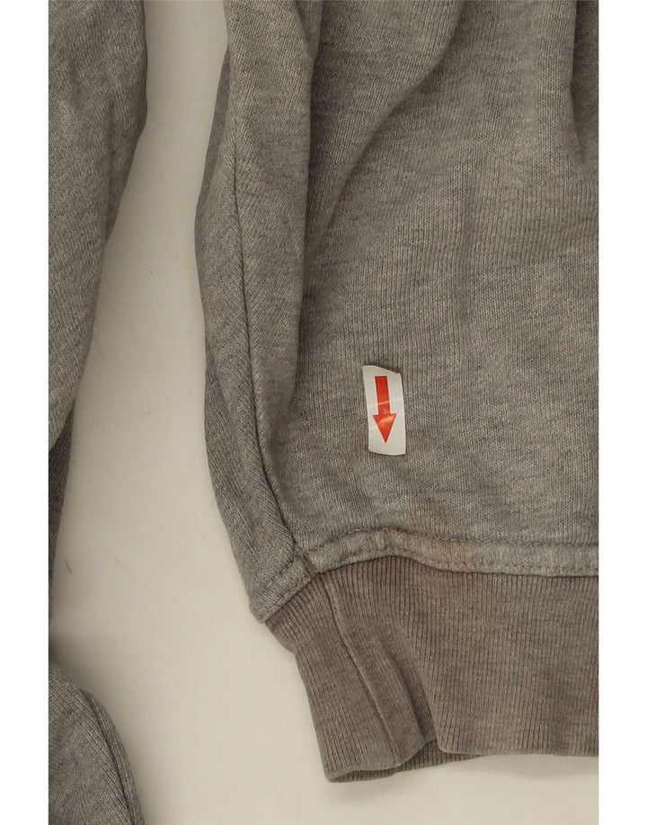 Adidas Dame Oversized Hoodie Jumper UK 14 Medium Grey Bomuld
