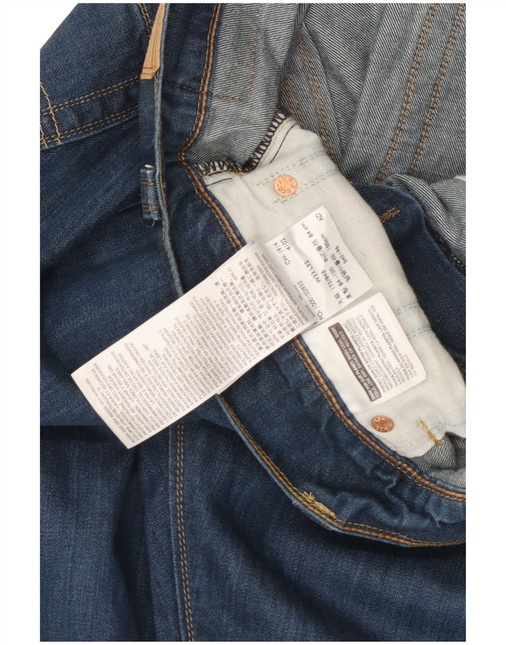 Levi's Straight Jeans til mænd W33 L28 blå bomuld